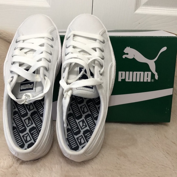 Puma Women’s Love Canvas Casual Sneakers White, Size 8 - Picture 5 of 6